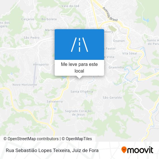 Rua Sebastião Lopes Teixeira mapa