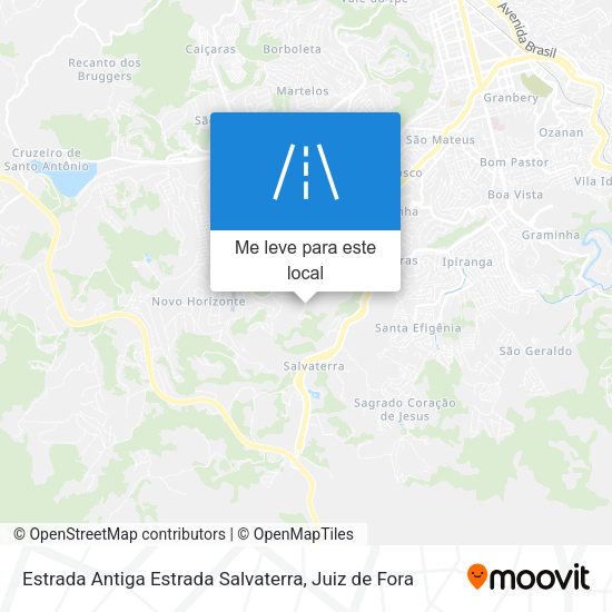 Estrada Antiga Estrada Salvaterra mapa