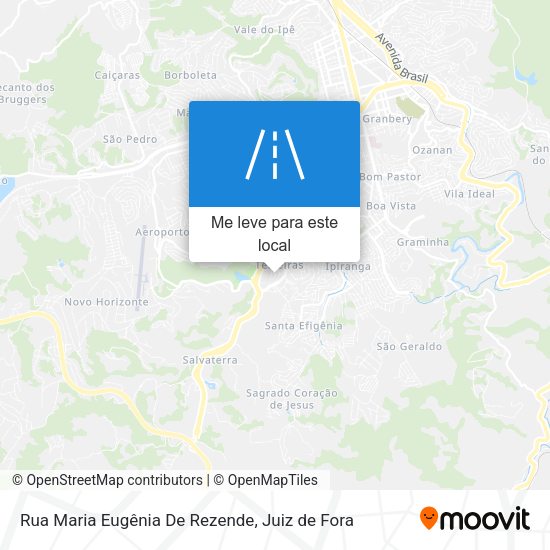 Rua Maria Eugênia De Rezende mapa