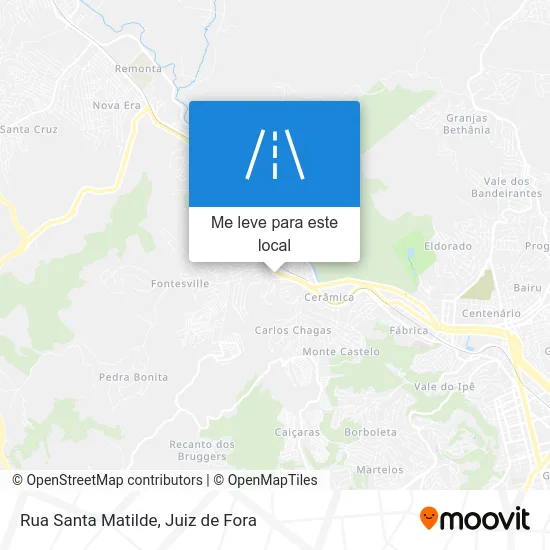 Rua Santa Matilde mapa