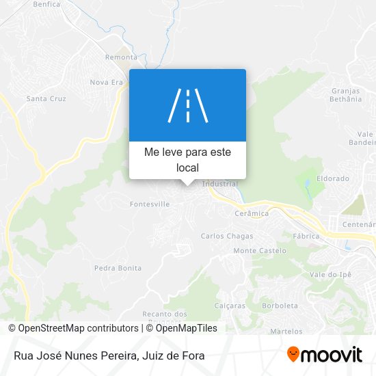 Rua José Nunes Pereira mapa