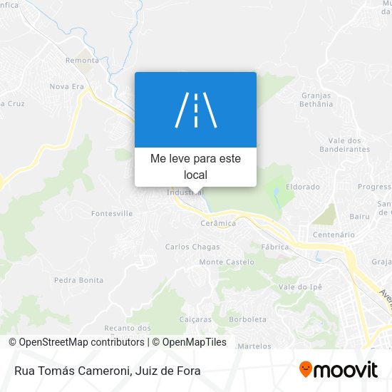 Rua Tomás Cameroni mapa