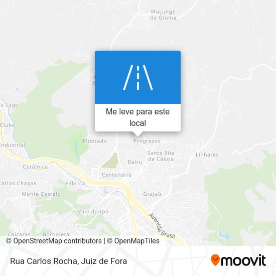 Rua Carlos Rocha mapa
