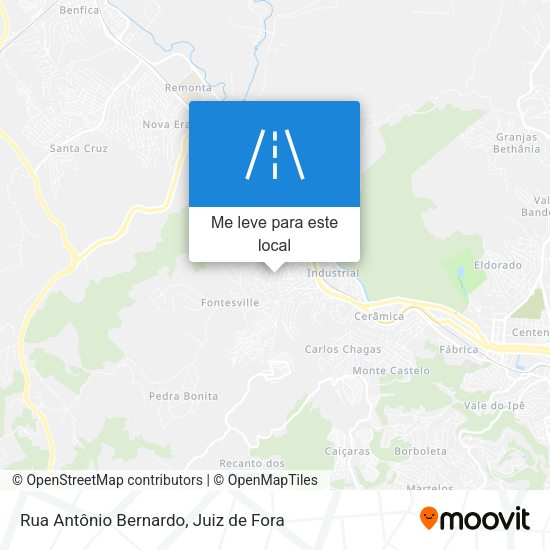Rua Antônio Bernardo mapa
