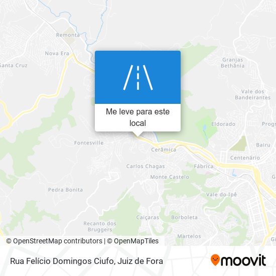 Rua Felício Domingos Ciufo mapa