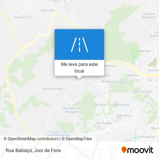 Rua Babaçú mapa