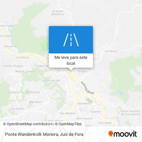 Ponte Wandenkolk Moreira mapa