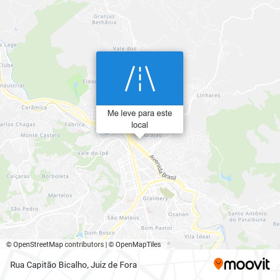 Rua Capitão Bicalho mapa