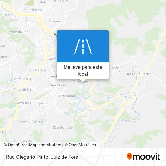 Rua Olegário Pinto mapa