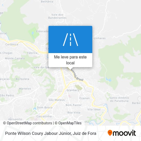 Ponte Wilson Coury Jabour Júnior mapa