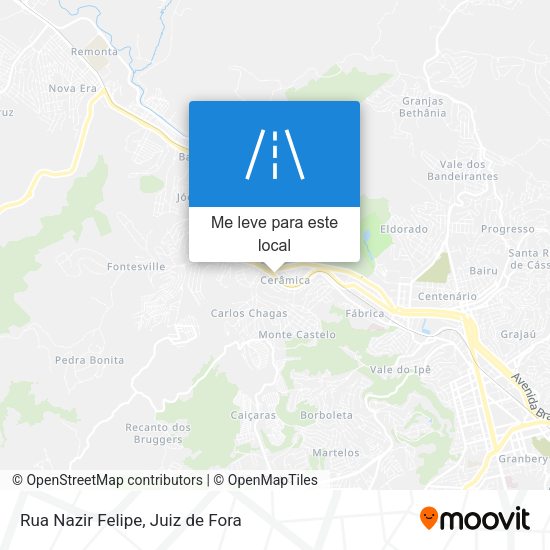 Rua Nazir Felipe mapa