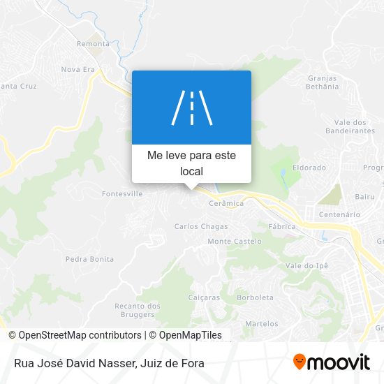 Rua José David Nasser mapa