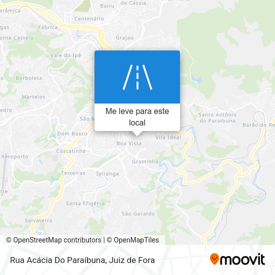 Rua Acácia Do Paraíbuna mapa