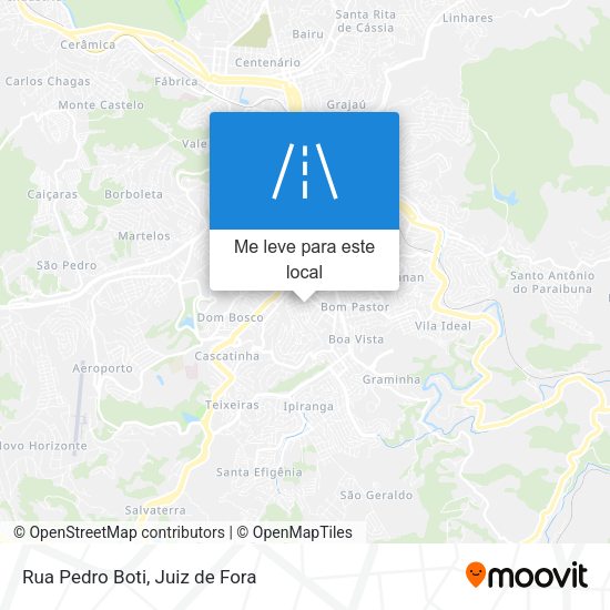 Rua Pedro Boti mapa