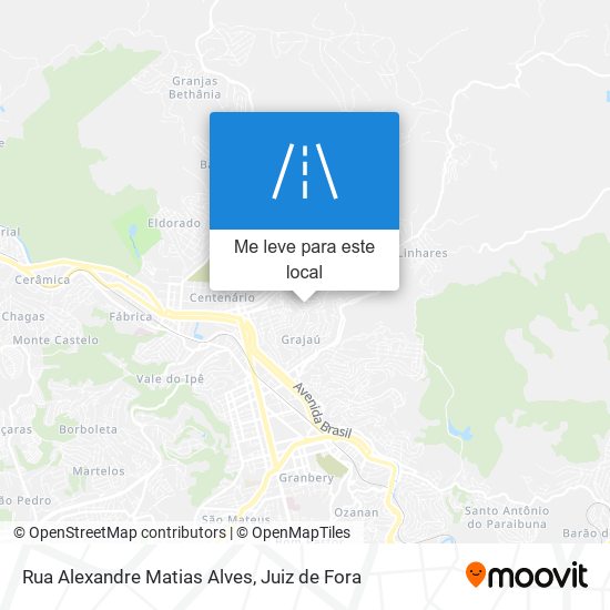 Rua Alexandre Matias Alves mapa