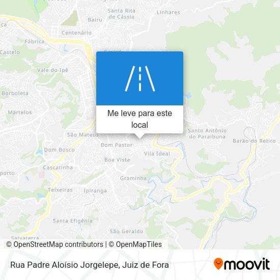 Rua Padre Aloísio Jorgelepe mapa