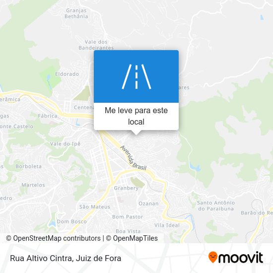 Rua Altivo Cintra mapa
