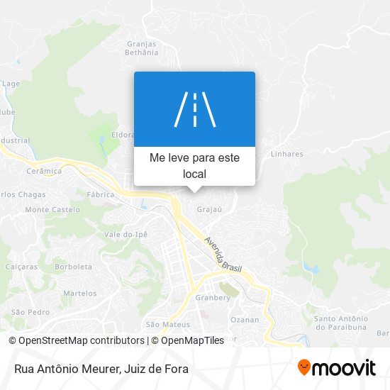 Rua Antônio Meurer mapa