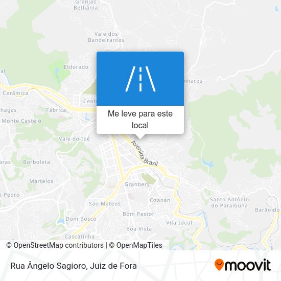 Rua Ângelo Sagioro mapa