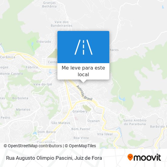 Rua Augusto Olimpio Pascini mapa