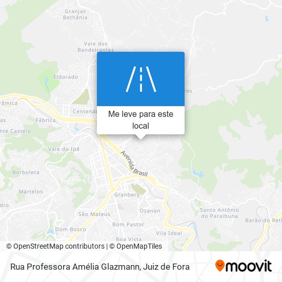 Rua Professora Amélia Glazmann mapa