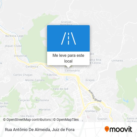 Rua Antônio De Almeida mapa