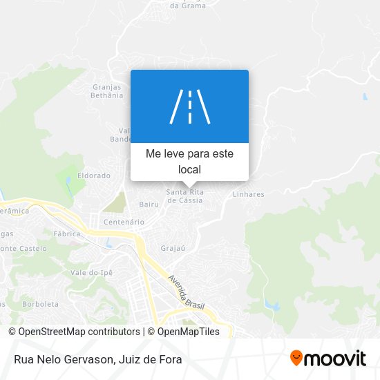 Rua Nelo Gervason mapa