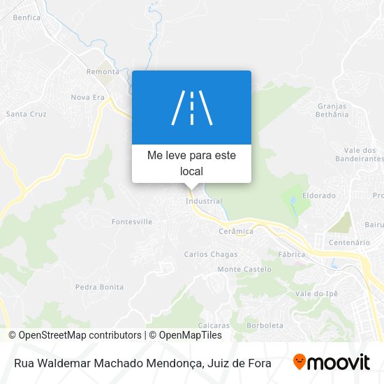 Rua Waldemar Machado Mendonça mapa
