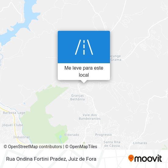 Rua Ondina Fortini Pradez mapa