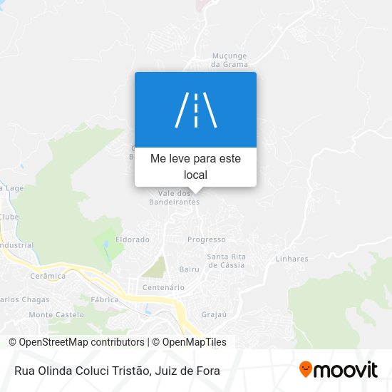 Rua Olinda Coluci Tristão mapa