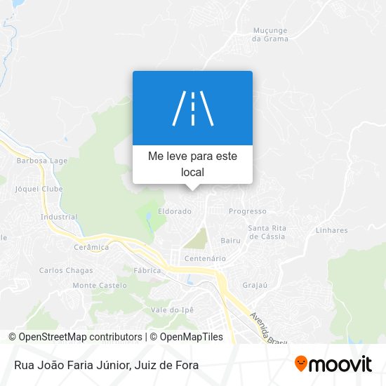 Rua João Faria Júnior mapa
