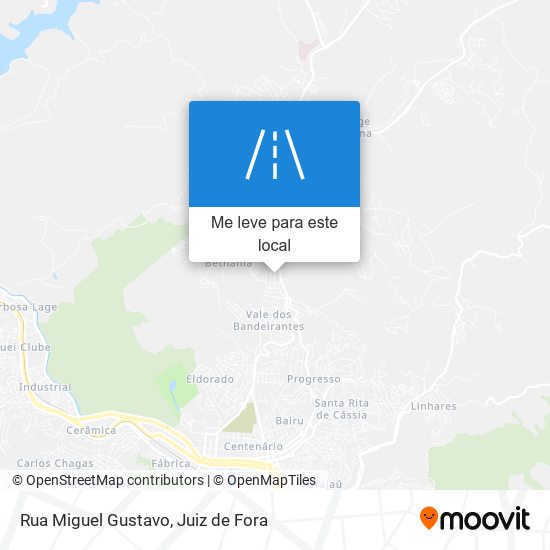 Rua Miguel Gustavo mapa