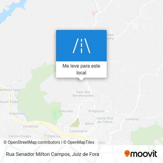 Rua Senador Milton Campos mapa