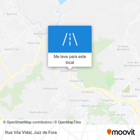 Rua Vila Vidal mapa