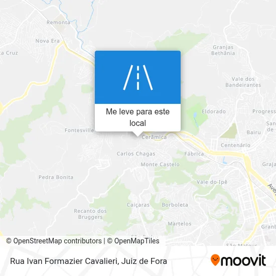 Rua Ivan Formazier Cavalieri mapa