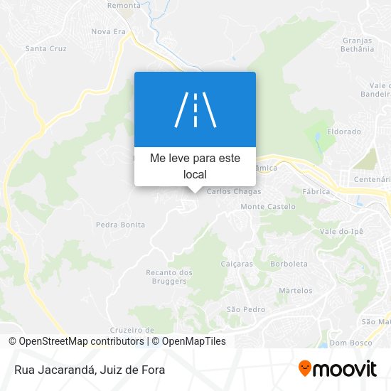 Rua Jacarandá mapa