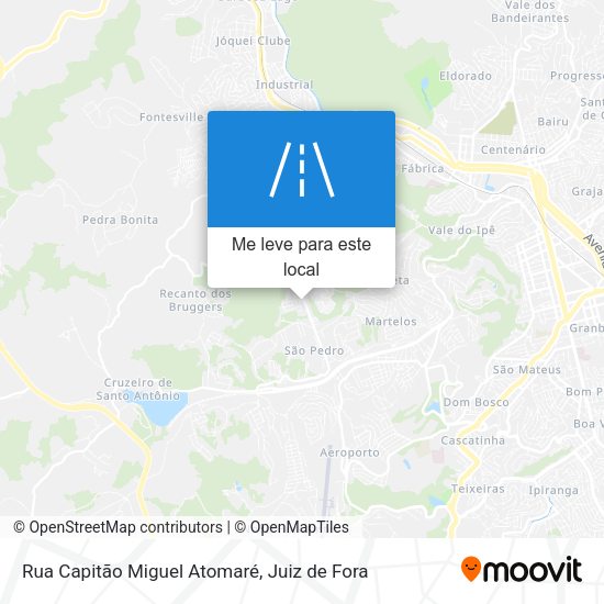 Rua Capitão Miguel Atomaré mapa