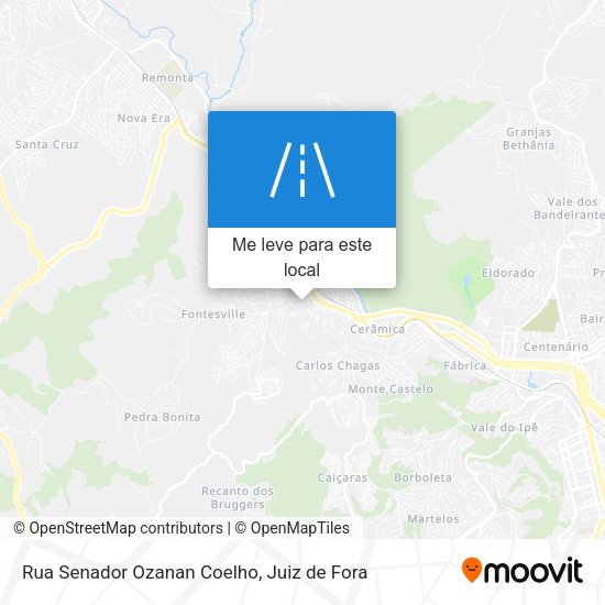 Rua Senador Ozanan Coelho mapa