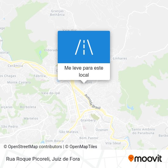 Rua Roque Picoreli mapa