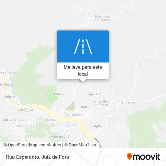 Rua Esperanto mapa