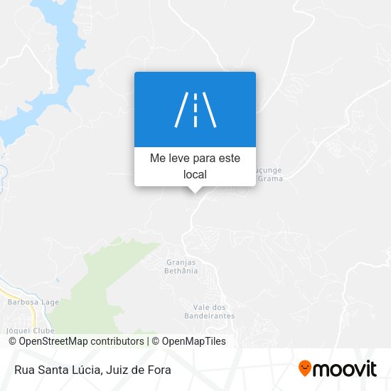 Rua Santa Lúcia mapa