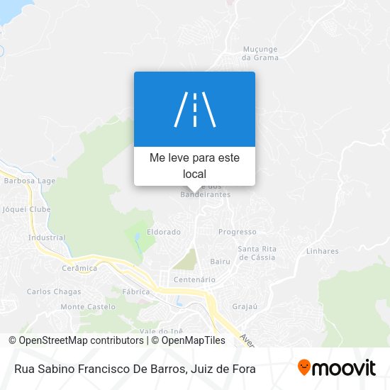 Rua Sabino Francisco De Barros mapa