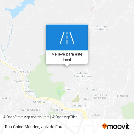 Rua Chico Mendes mapa
