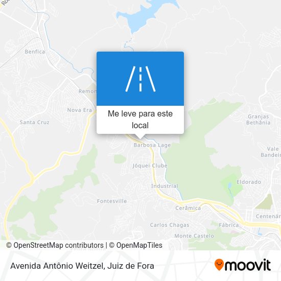 Avenida Antônio Weitzel mapa