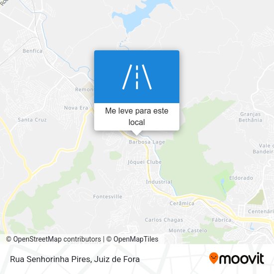 Rua Senhorinha Pires mapa