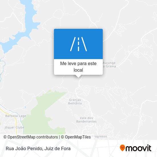 Rua João Penido mapa