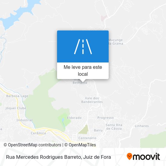 Rua Mercedes Rodrigues Barreto mapa