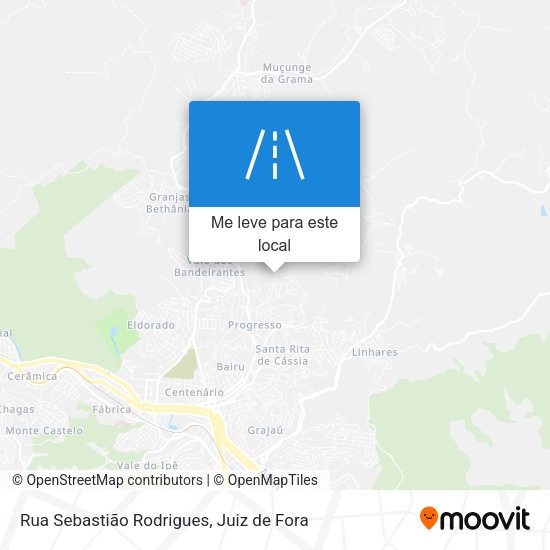 Rua Sebastião Rodrigues mapa