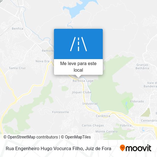 Rua Engenheiro Hugo Vocurca Filho mapa