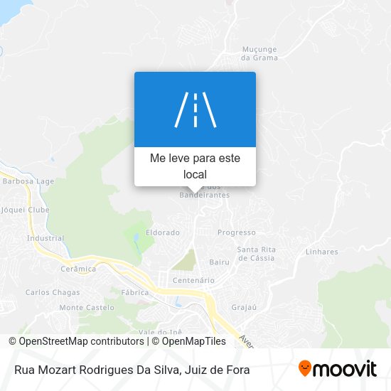 Rua Mozart Rodrigues Da Silva mapa